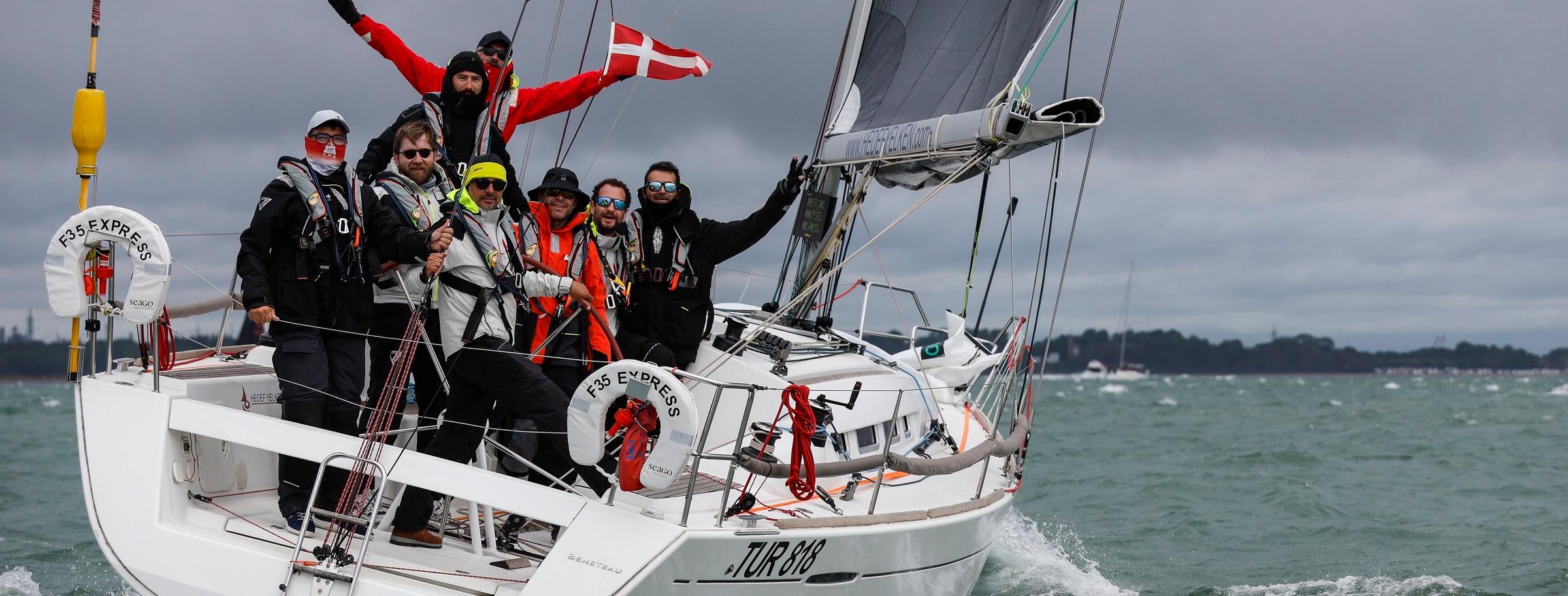 The Rolex Fastnet Race - A long-held dream for the all-Turkish team on the First 35 Express © Paul Wyeth