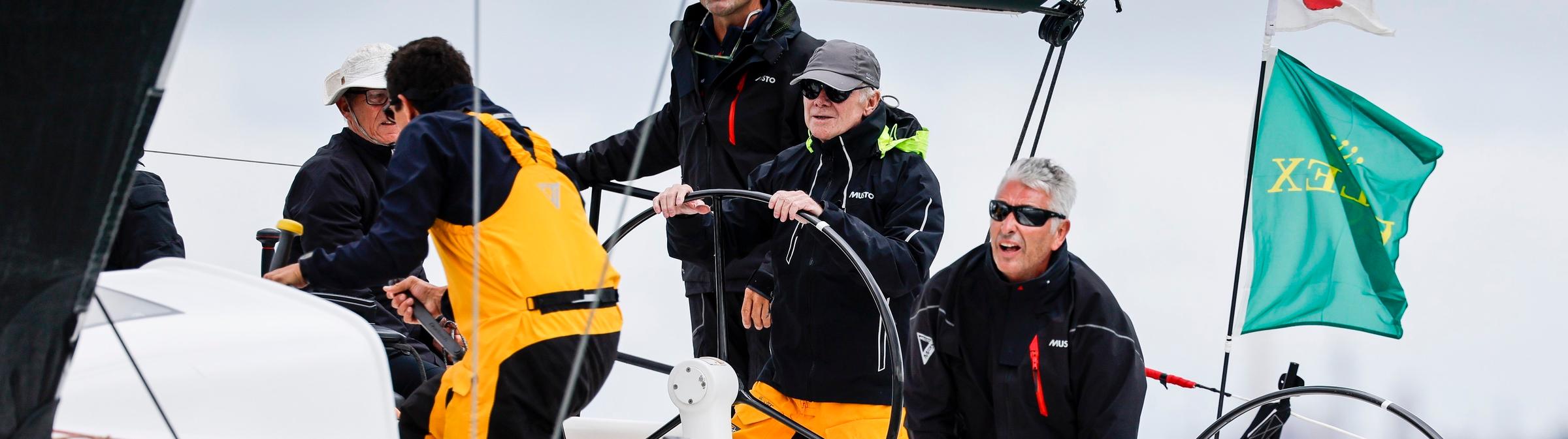 Rolex Fastnet veteran, Géry Trentesaux is sitting third in IRC One on his Sydney GTS 43 Long Courrier © Paul Wyeth/pwpictures.com/RORC