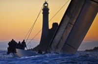 Niklas Zennstrom's JV 72, RÁN, at the Fastnet Rock