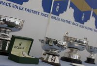 Trophies at the pricegiving of the 2009 Rolex Fastnet Race
