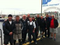 BLESMA (Spirit of Juno) Crew in Plymouth Photo: RORC/Katie Steiness