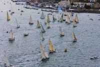 The start for Class IRC Four of the Rolex Fastnet Rave 2011. Photo:Rolex/Carlo Borlenghi