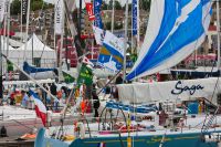 Fleet at the finish