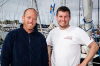 Will Sayer (right) and his crew Tim Paull. Photo: RORC/Tom Gruitt