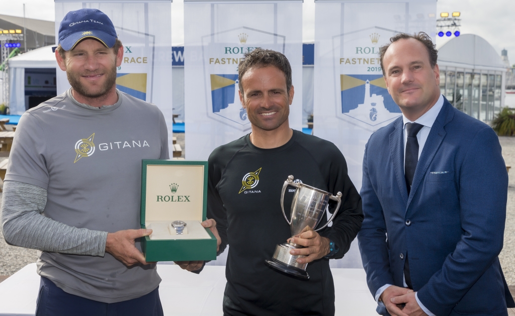 Rolex presentation to multihull line honours skippers Charles Caudrelier and Franck Cammas of Maxi Edmond de Rothschild © Carlo Borlenghi/Rolex