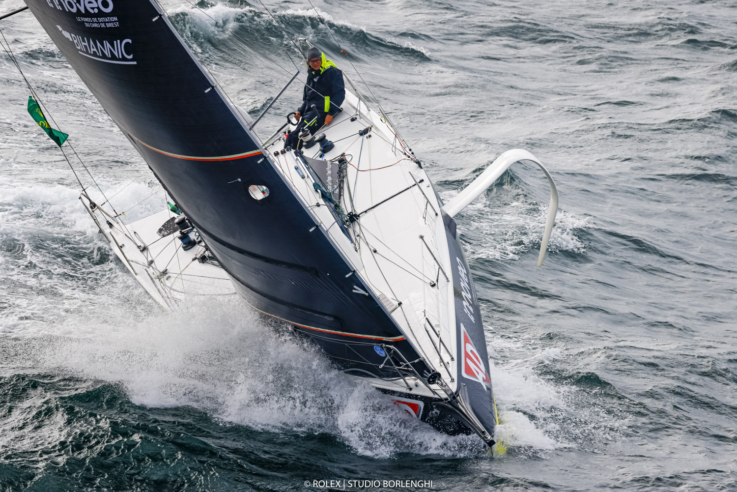 AD Fichou - Innovéo Bihannic was sailed by Yael Poupon and Victor Le Pape © Carlo Borlenghi/ROLEX