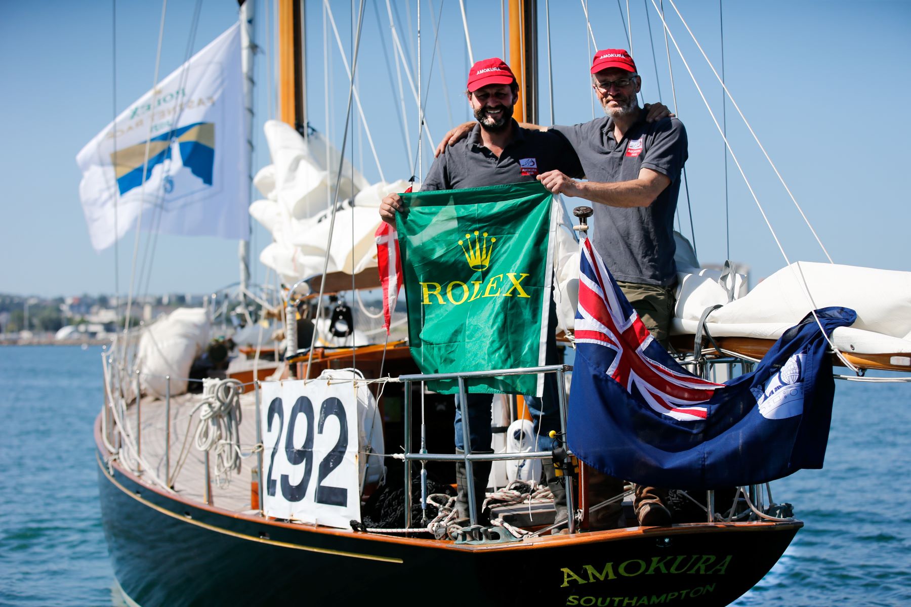 Paul Moxon & Steve Jones raced Amokura doublehanded to finish on Saturday morning @ Paul Wyeth/www.pwpictures.com