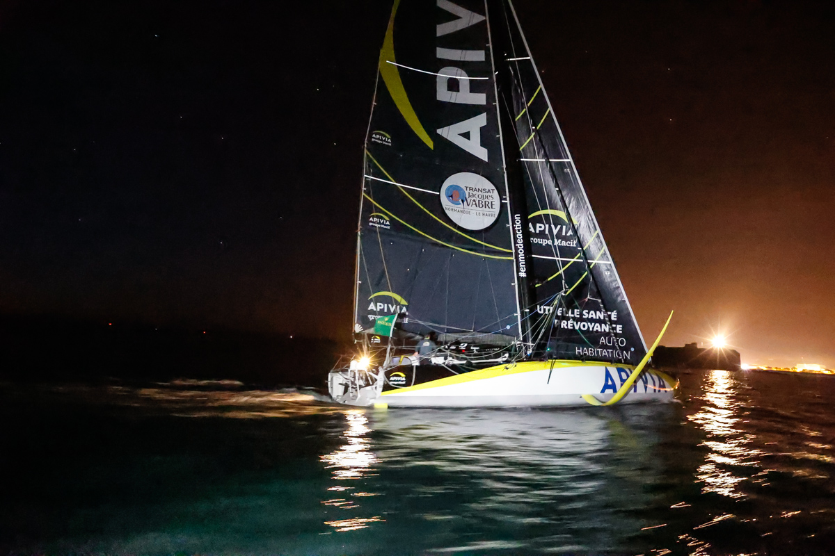 Apivia - first IMOCA to finish the Rolex Fastnet Race © Paul Wyeth/pwpictures.com
