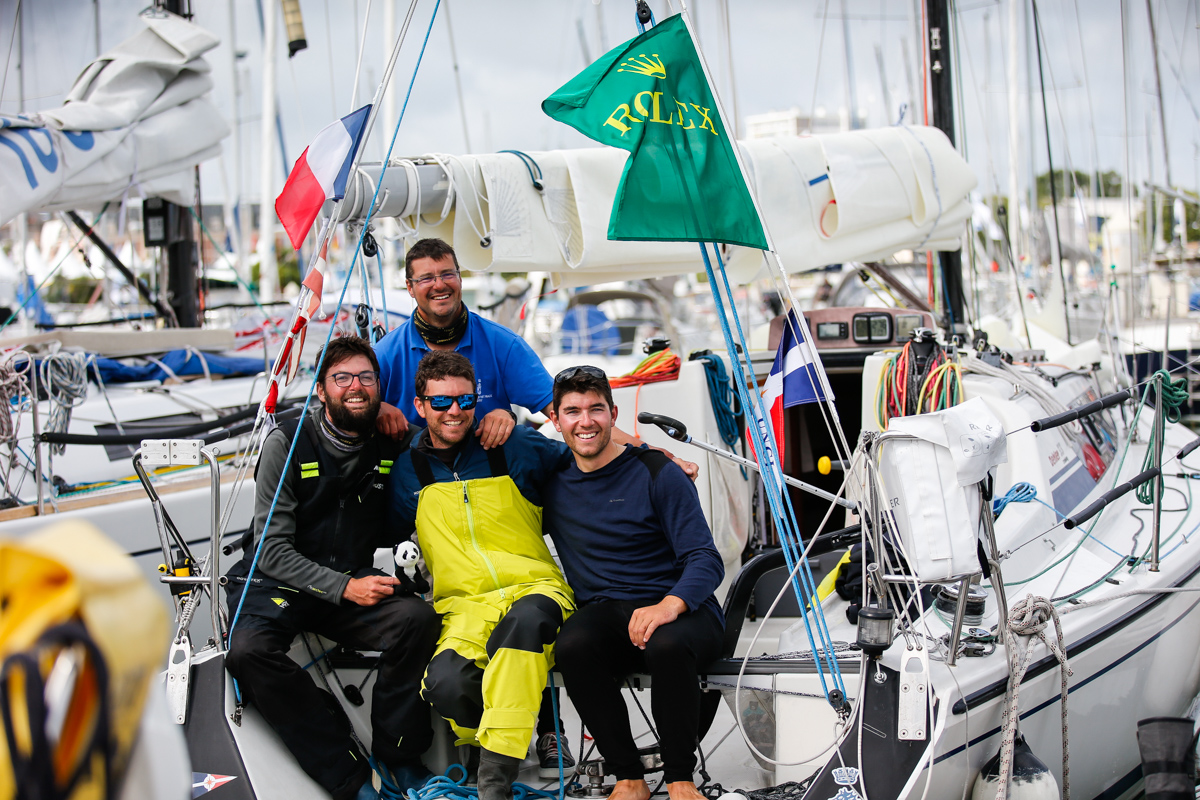 Third place in IRC Four for François Charles and the young team from Morlaix, Brittany on the Dehler 33 Sun Hill 3 © Paul Wyeth/pwpictures.com