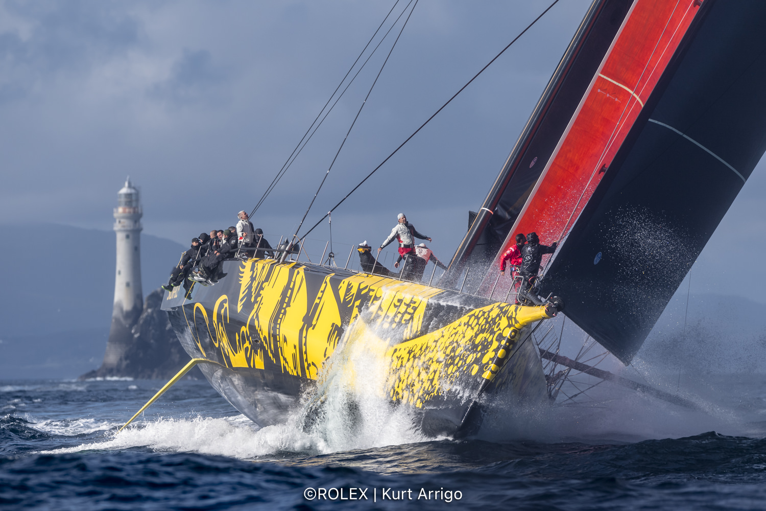 Skorpios on her maiden race, owned by Dmitry Rybolovlev © Kurt Arrigo/Rolex