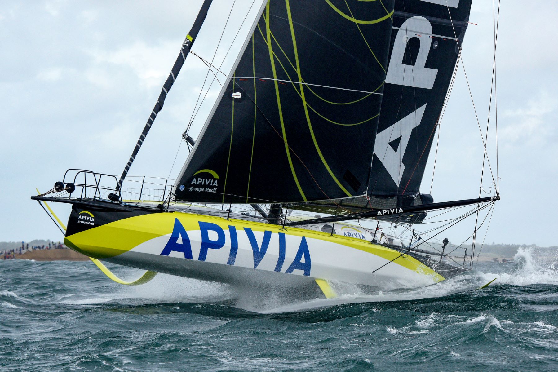 Charlie Dalin's IMOCA Apivia dominated class throughout the race © Rick Tomlinson/rick-tomlinson.com