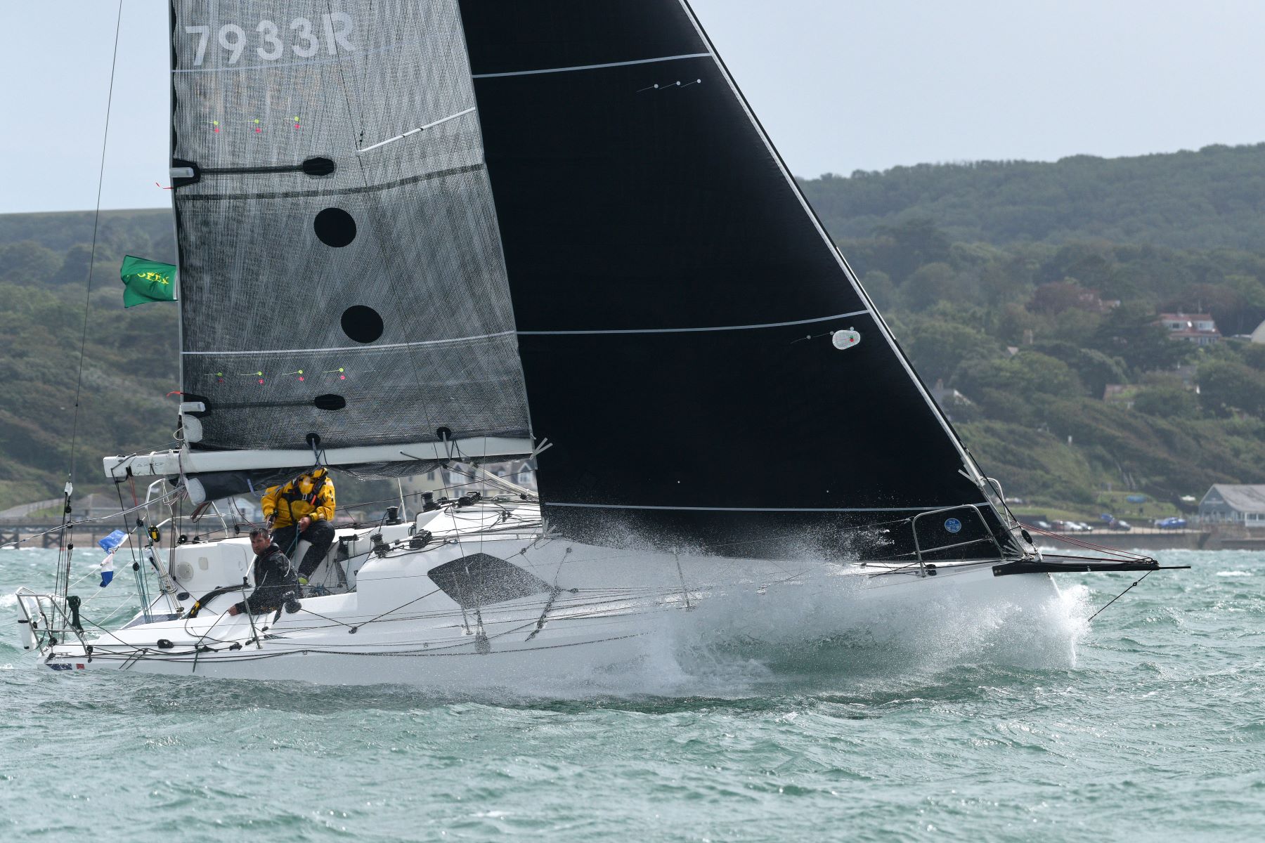 Nigel de Quervain Colley's Sun Fast 3300 Fastrak XII at the start of the Rolex Fastnet Race © Rick Tomlinson/https://www.rick-tomlinson.com/