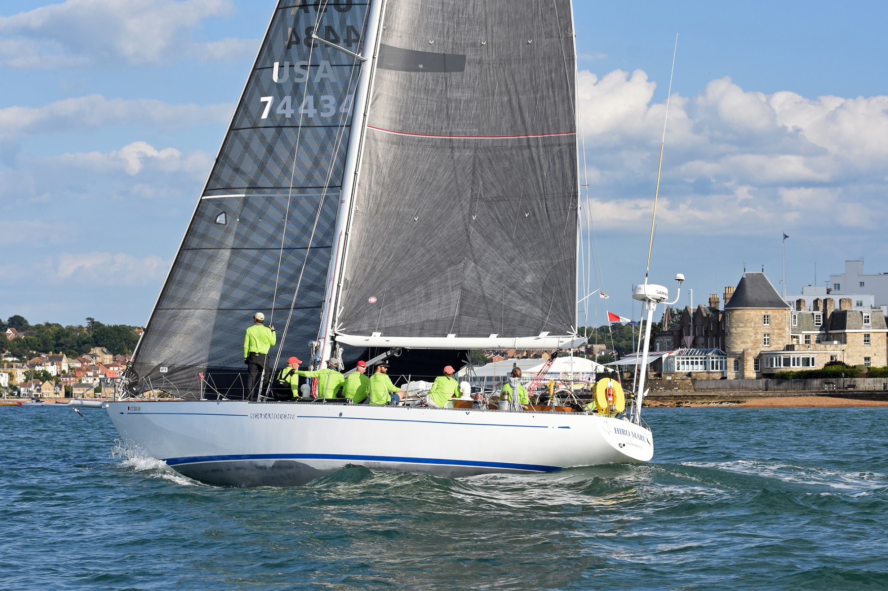 Hiroshi Nakajima’s American S&S 49 Hiro Maru is a one-off aluminium yacht designed in 1969 © Rick Tomlinson/https://www.rick-tomlinson.com