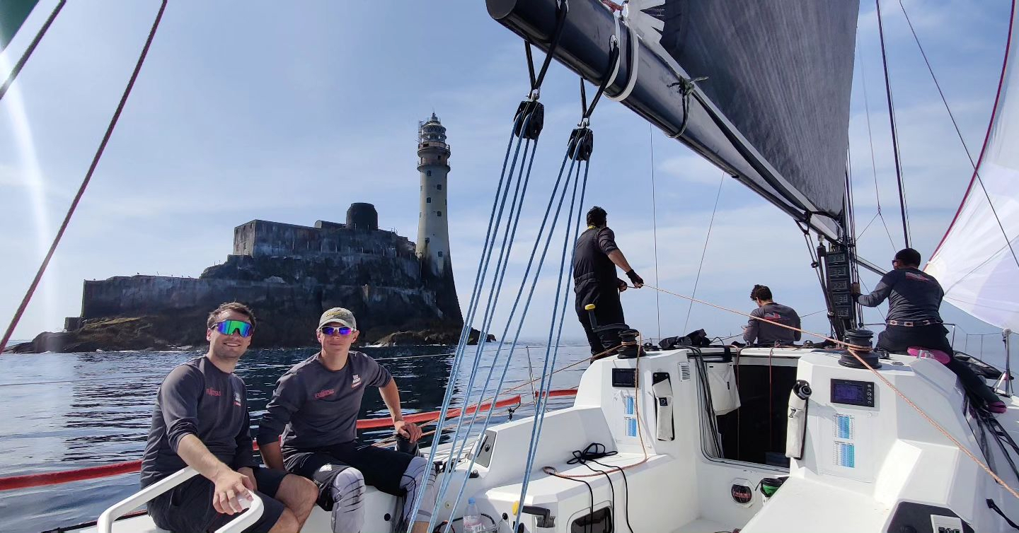 Like the majority of the IRC fleet, Fujitsu British Soldier had ample opportunity to see the Fastnet Rock as they drifted around it