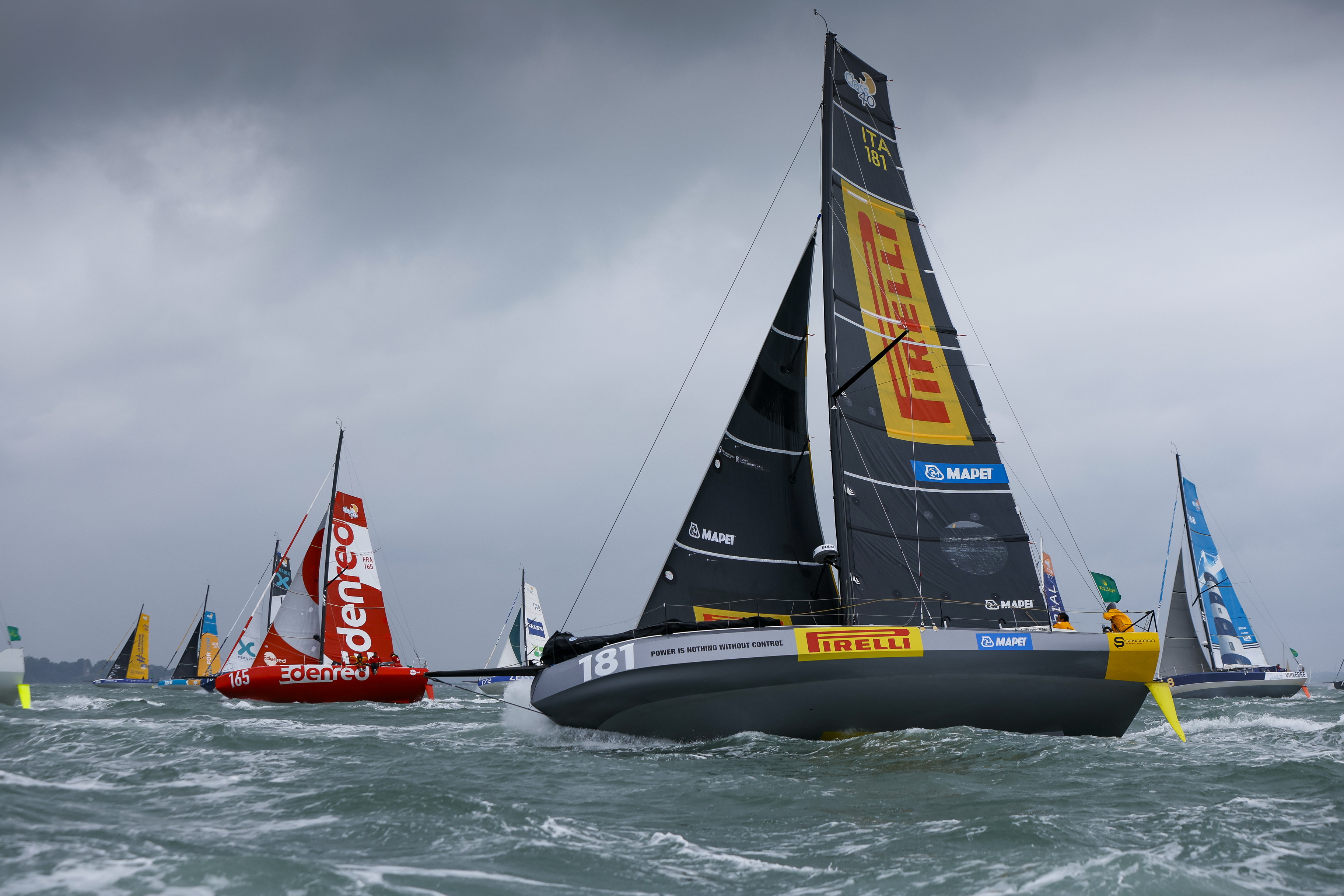 Alla Grande Pirelli was one of eight boats that had been called OCS at the start on Saturday, the 120 point penalty dropping the Italians to sixth place © Paul Wyeth/www.pwpictures.com
