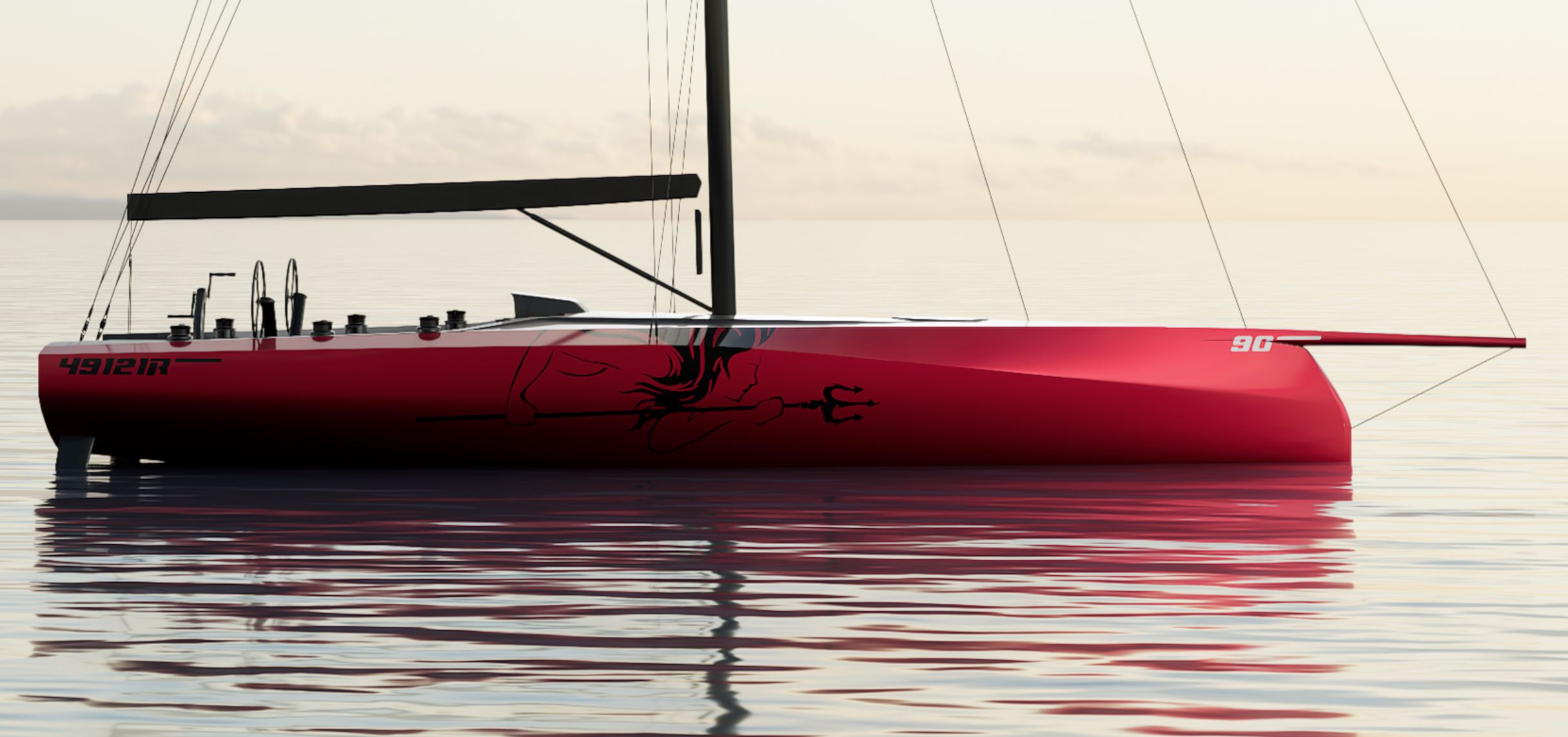 Ino Noir - RORC Commodore James Neville's new 45ft Carkeek design is currently in build with a view to being competitive in 600 mile offshore races, especially the Rolex Fastnet Race