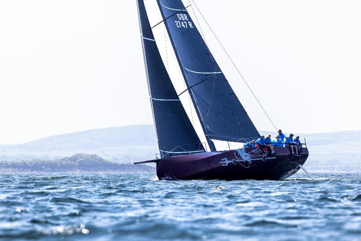 Le Carkeek 45 Ino Noir du Commodore du RORC James Neville a été construit spécialement pour participer à la Rolex Fastnet Race de cette année.  Georgie Altham/https://photoboat.shootproof.com/ 