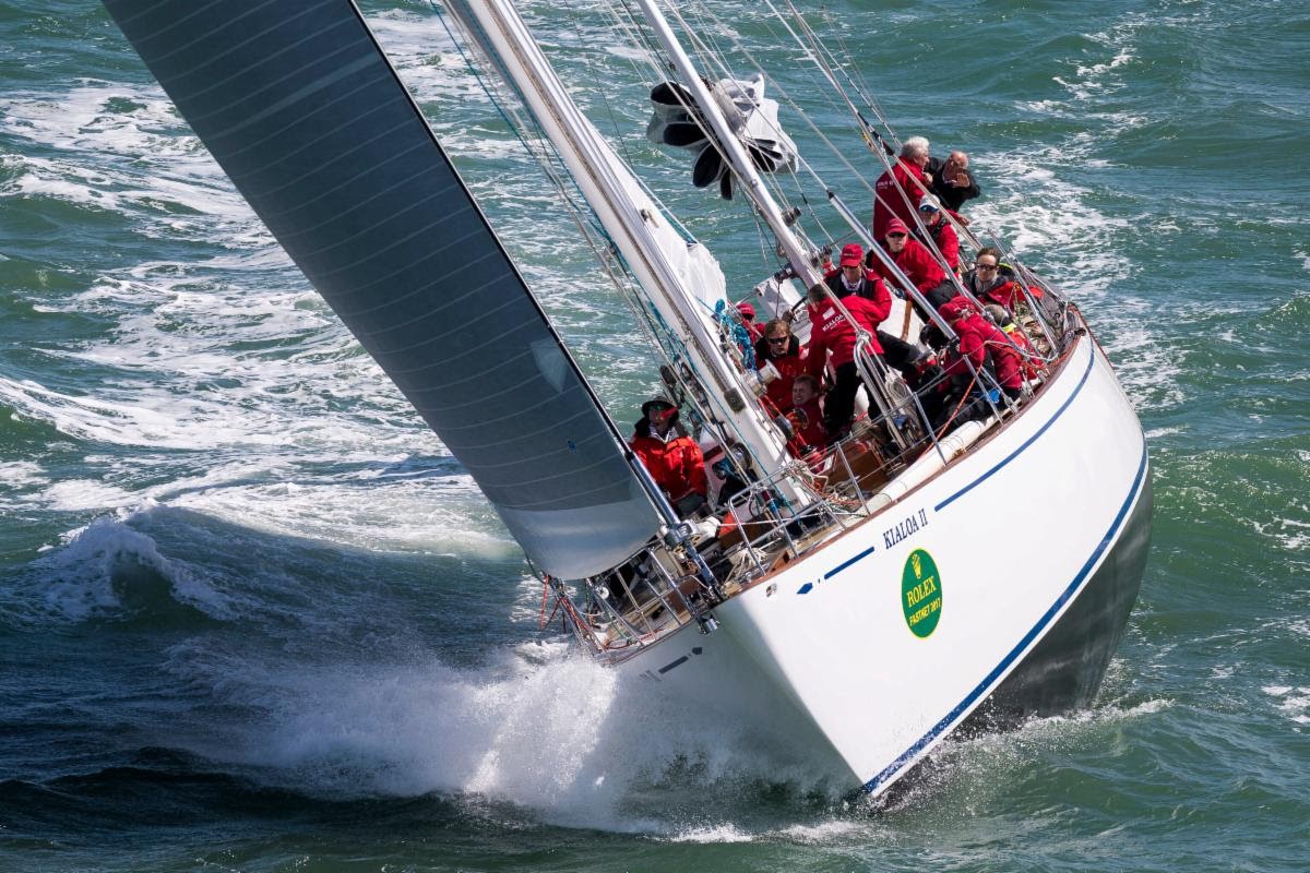 Le Kialoa II de 1963 est parti de Sydney, en Australie, pour participer à la 50e édition de la Rolex Fastnet Race.  ROLEX/Carlo Borlenghi 