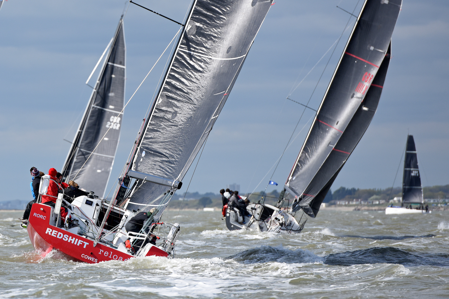 Taking on the Rolex Fastnet Race Two-Handed on Redshift Reloaded, Ed Fishwick's Sun Fast 36, with Figaro sailor, Nick Cherry © Paul Wyeth/pwpictures.com