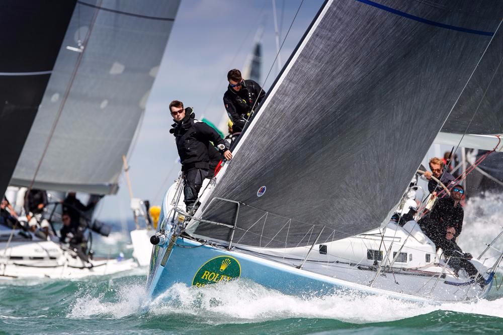 Leading IRC Two is Gilles Fournier's J/133, Pintia. Credit: Paul Wyeth