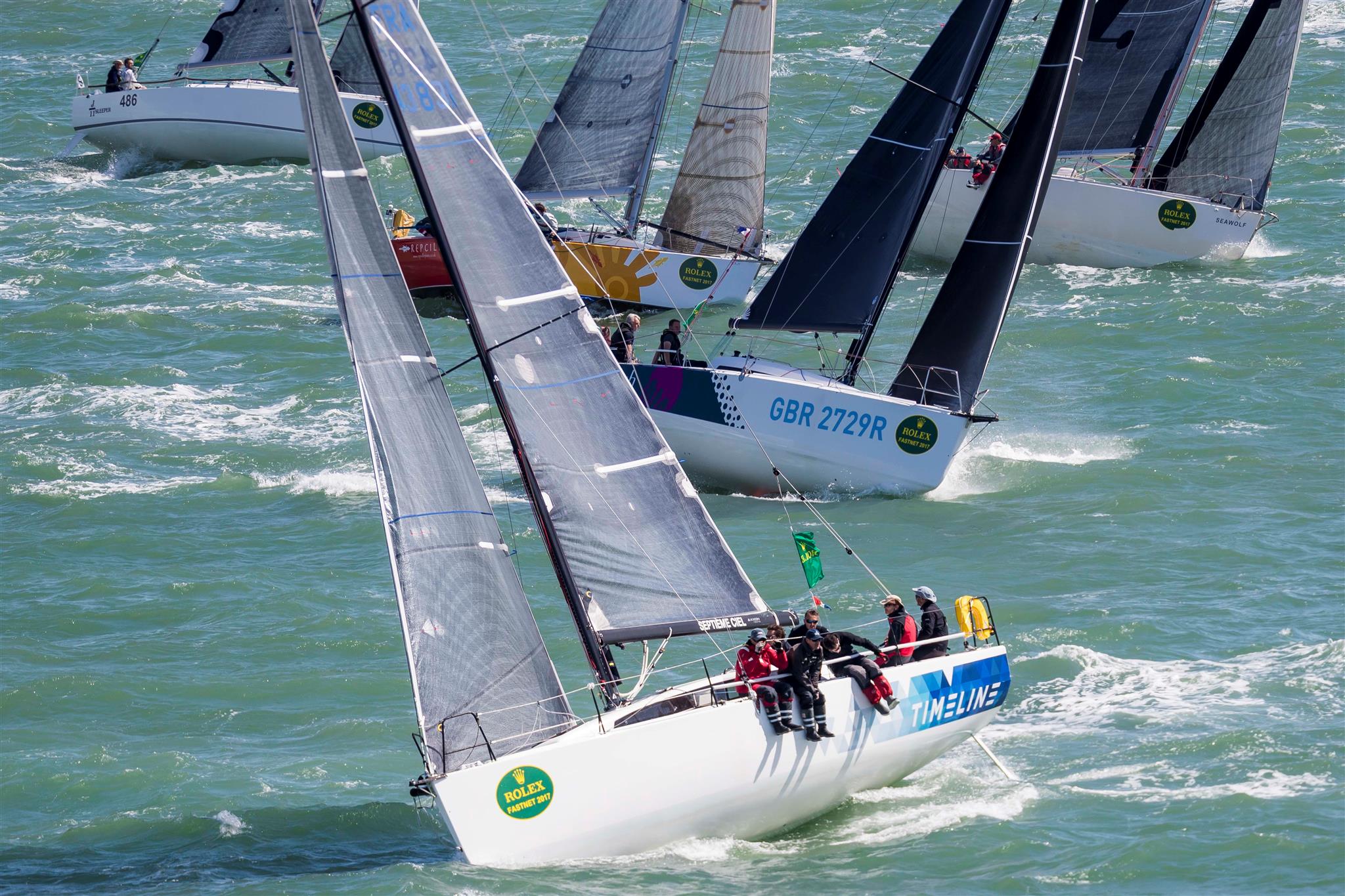 Past class winner, Marc Alperovitch's Timeline is in line to take IRC Three in the Rolex Fastnet Race  © Rolex/Carlo Borlenghi