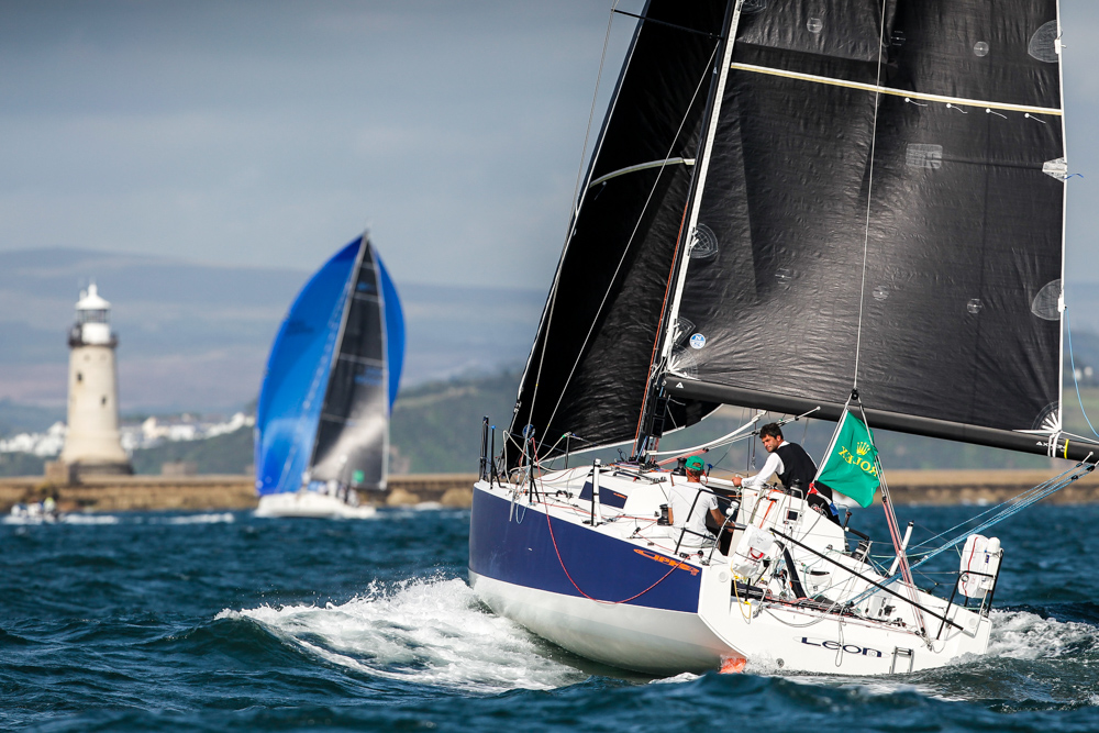 Léon pass the breakwater in Plymouth to take comprehensive wins in both IRC Three and IRC Two-Handed © Paul Wyeth/www.pwpictures.com