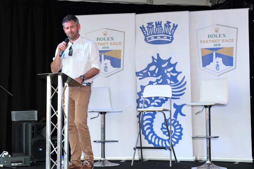 RORC Racing Manager Chris Stone leads the Skippers' Briefing © Rick Tomlinson/www.rick-tomlinson.com