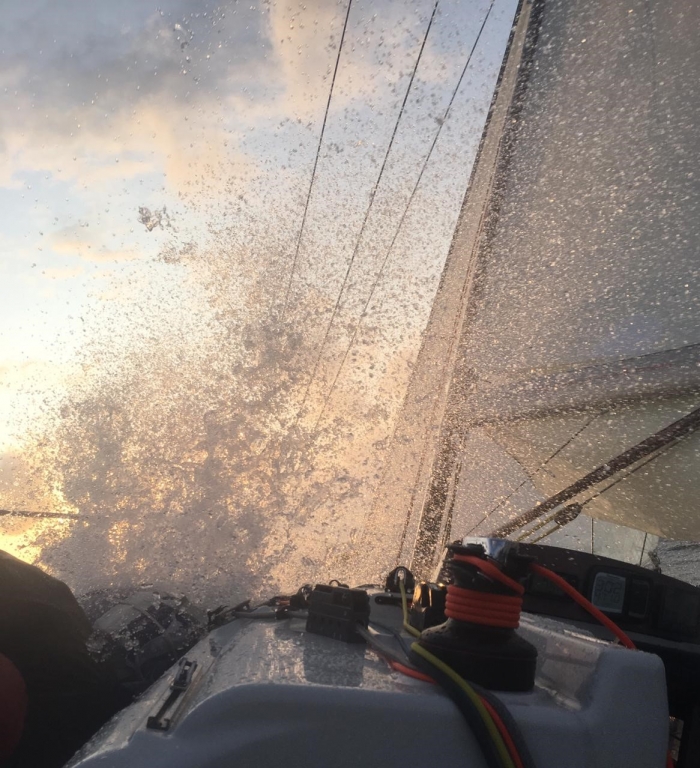 Conditions on board Sun Hill 3 were wet and wild!