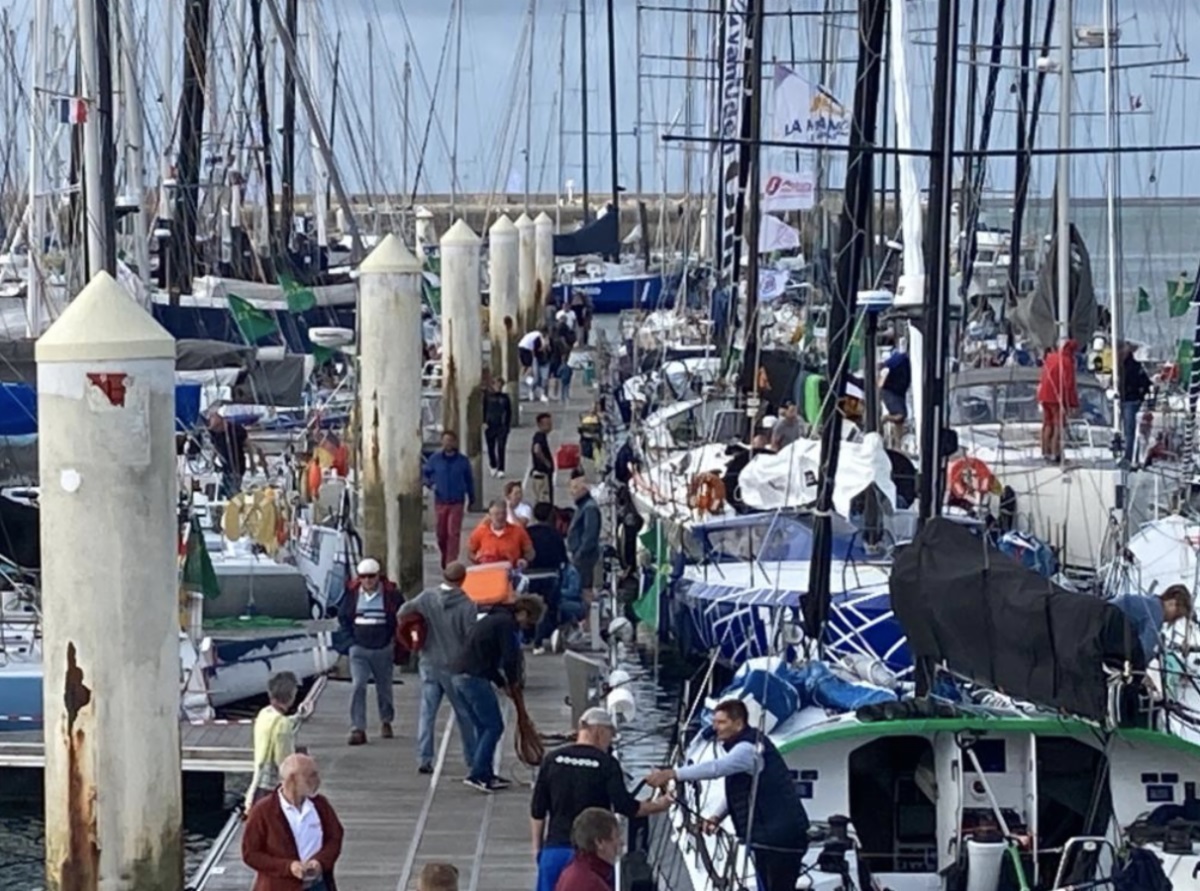 The international flotilla has been slowly leaving Cherbourg and other ports on the continent ready to arrive off Cowes prior to the start of the Rolex Fastnet Race © RORC