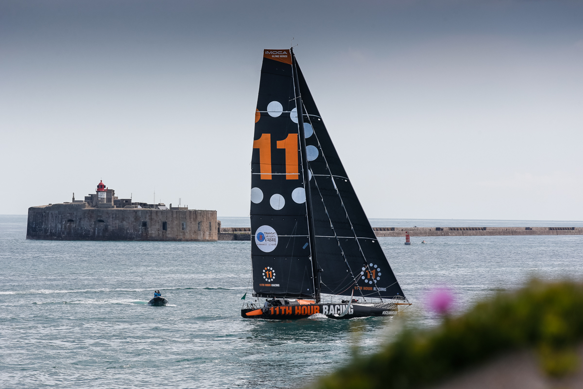 Rounding out the podium in third was 11th Hour Racing, sailed by Simon Fisher and Justine Mettraux © Paul Wyeth/pwpictures.com