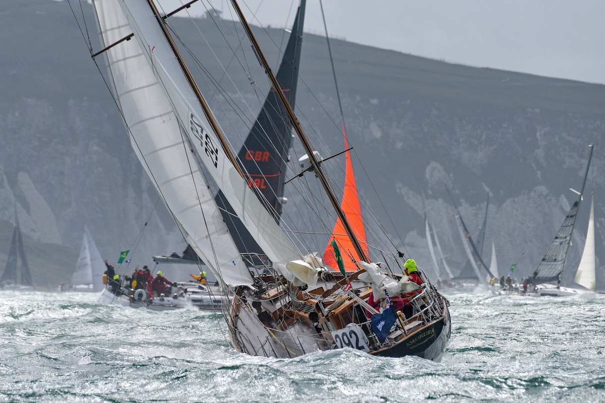 Amokura, Paul Moxon & Steve Jones's Classic Yawl. © Rick Tomlinson/www.rick-tomlinson.com