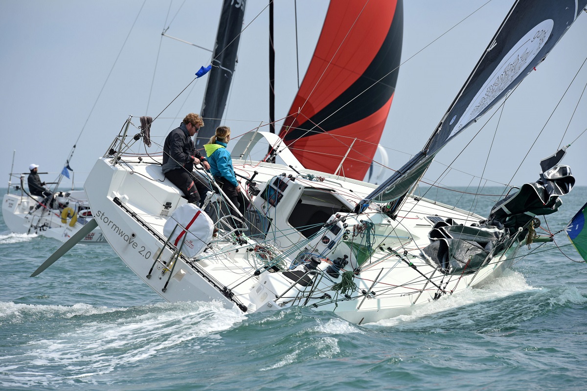 Cat Hunt and Hugh Brayshaw will compete doublehanded on Ross Farrow’s Figaro 3 Stormwave 2.0 © RORC/Rick Tomlinson