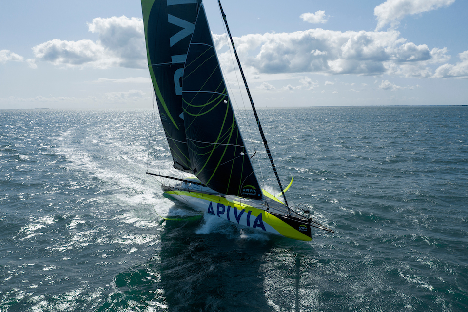 Charlie Dalin, second in the last Vendée Globe aboard Apivia, is competing in the Rolex Fastnet Race © Maxime Horlaville / Disobey / Apivia