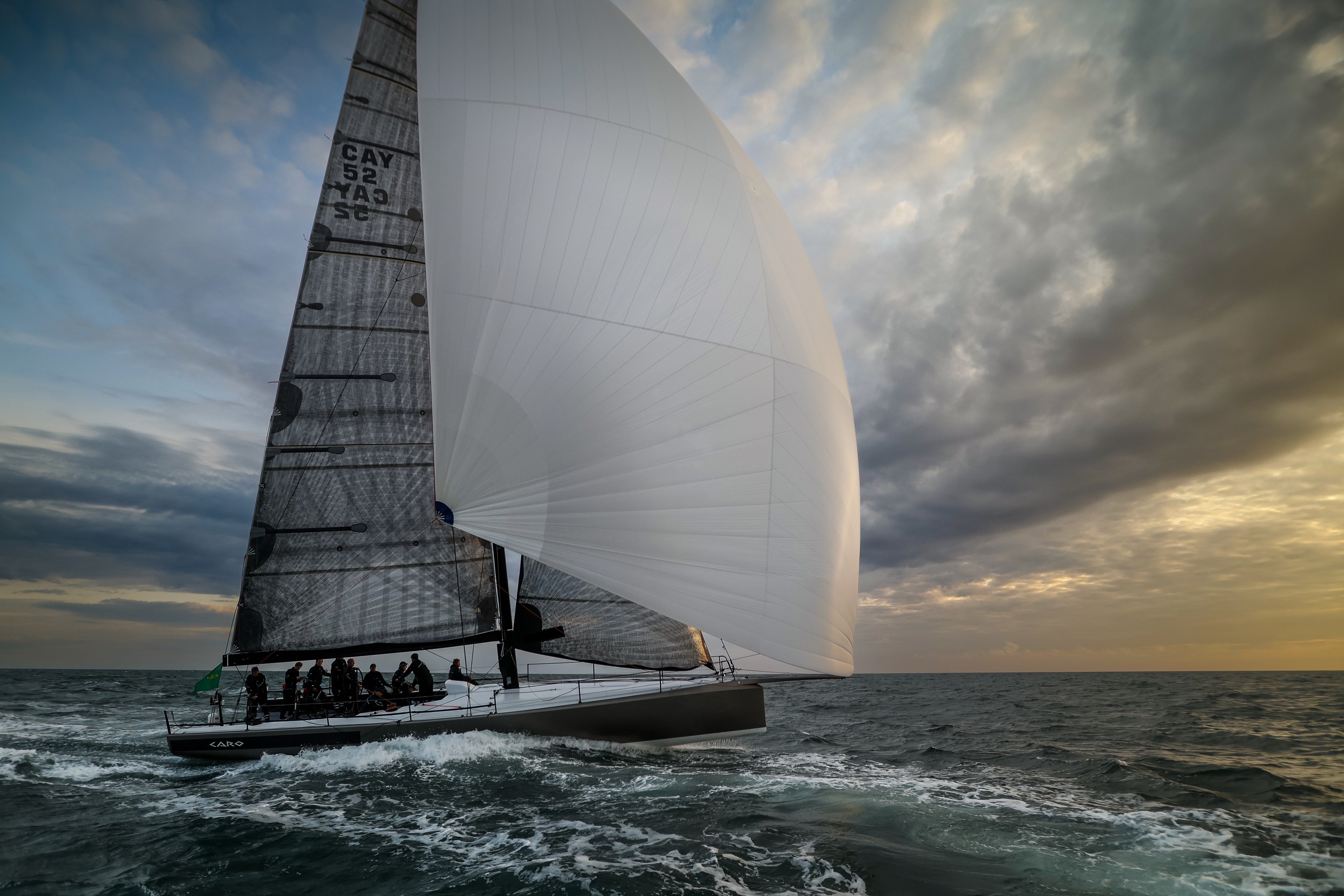 Le Botin 52 Caro de Max Klink a remporté l'IRC Zero et s'annonce comme un solide prétendant à la victoire finale de la Rolex Fastnet Race © Paul Wyeth/pwpictures.com