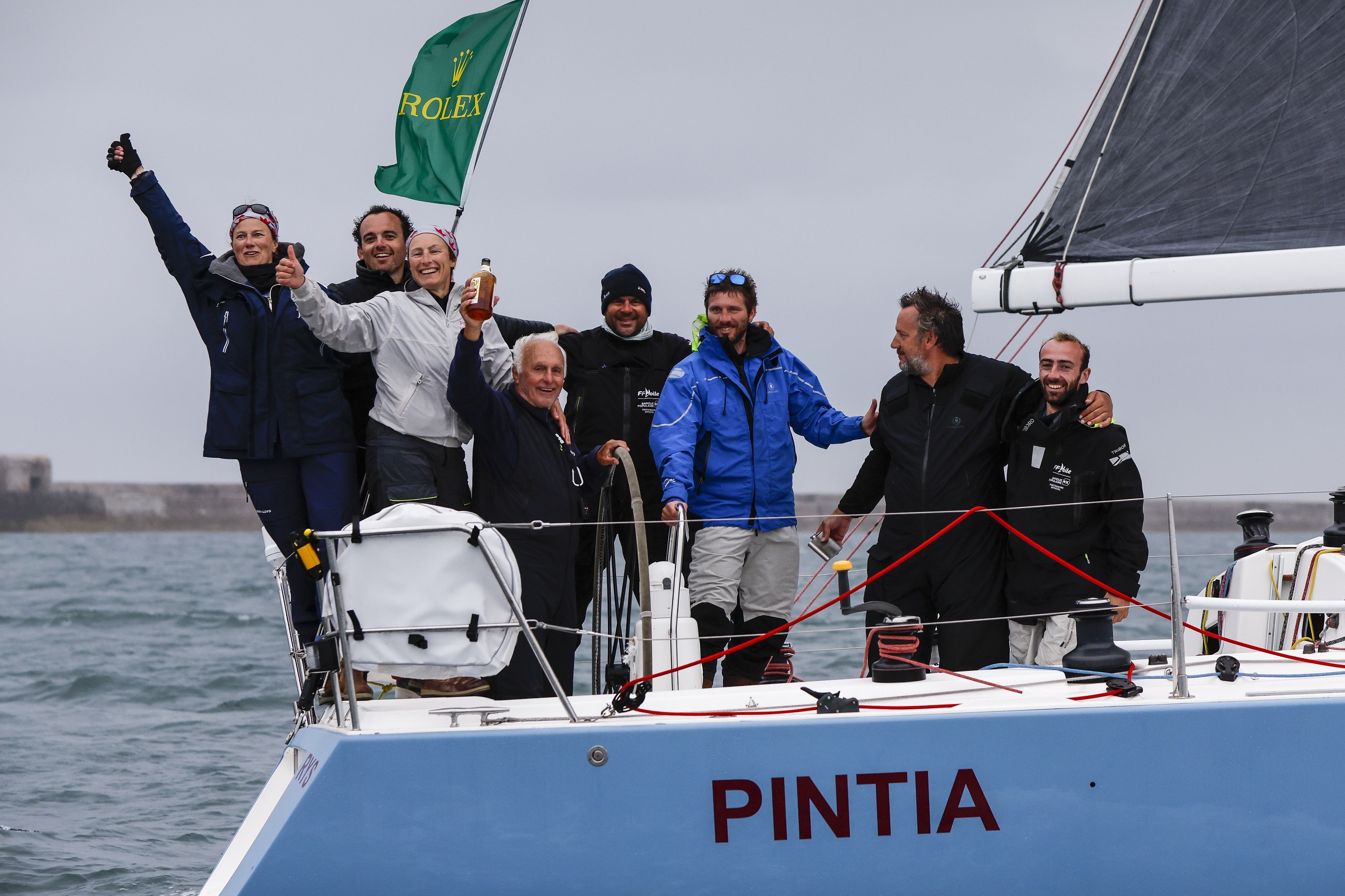 It was a family affair on board Pintia with three generations of the family on board © Paul Wyeth/www.pwpictures.com