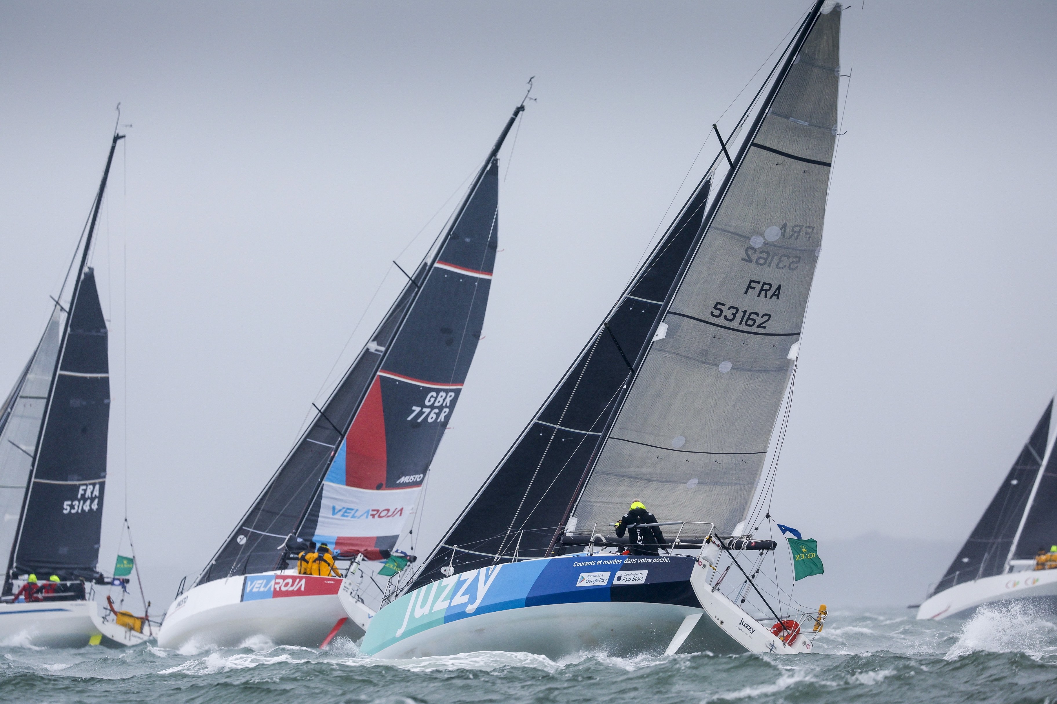 Thomas Bonnier's JPK 1030 Juzzy, came through the fleet to win IRC Two in the final stretch of the race © Paul Wyeth/www.pwpictures.com