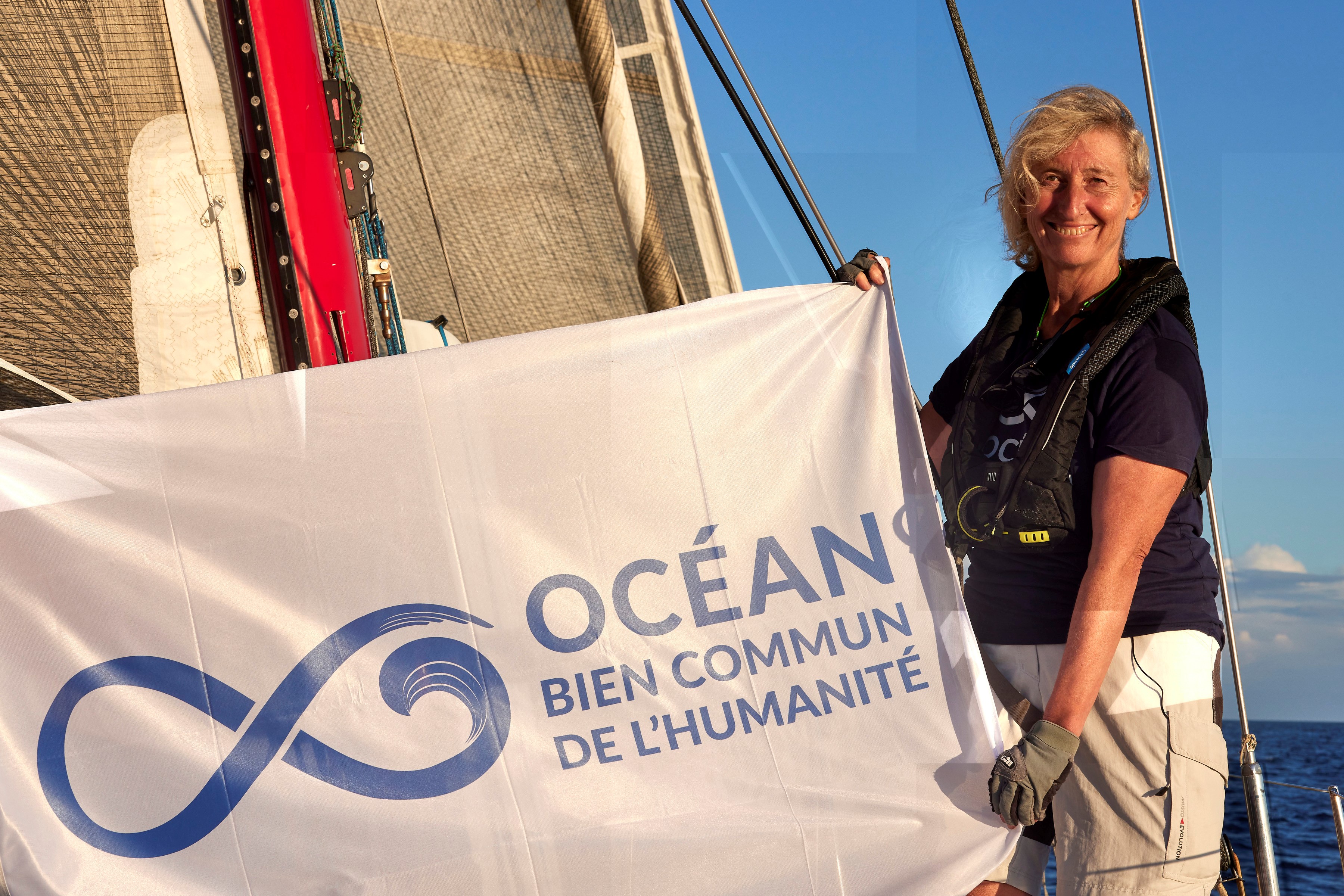 Catherine Chabaud est la seule femme à avoir remporté la Rolex Fastnet Race. (@Thierry Martinez)
