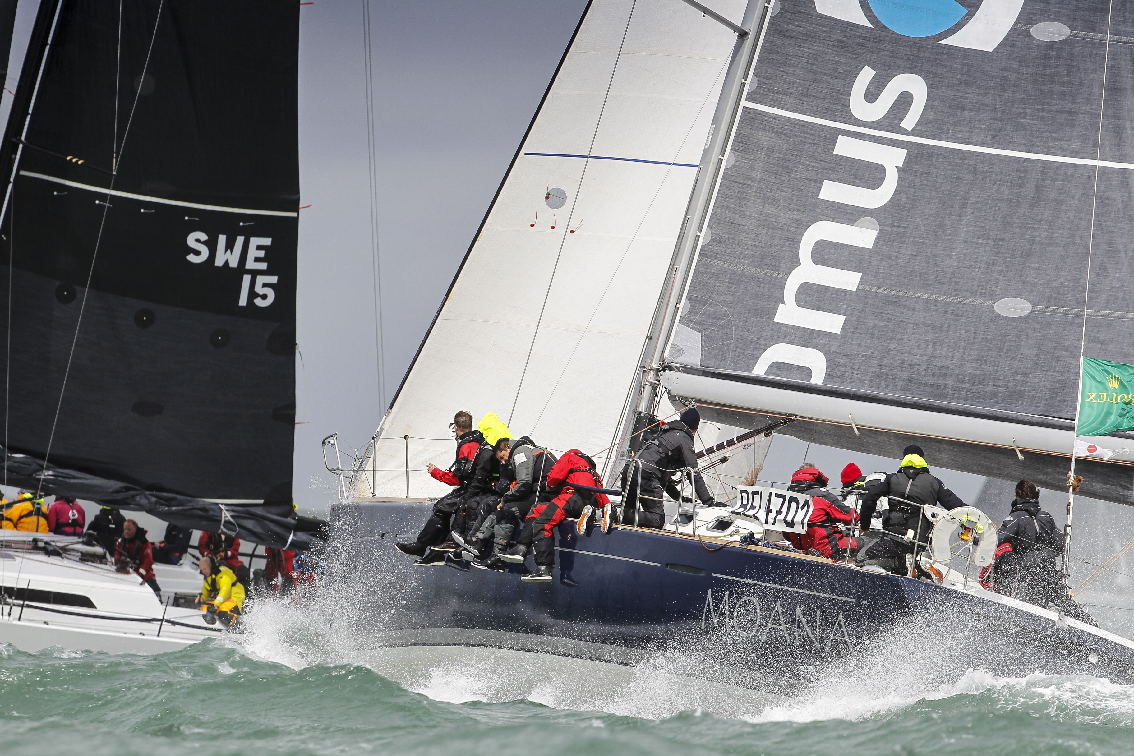 A family affair on François Goubau and his wife Michele Gelhausen's Belgian Beneteau First 47.7 Moana © Paul Wyeth/pwpictures.xom