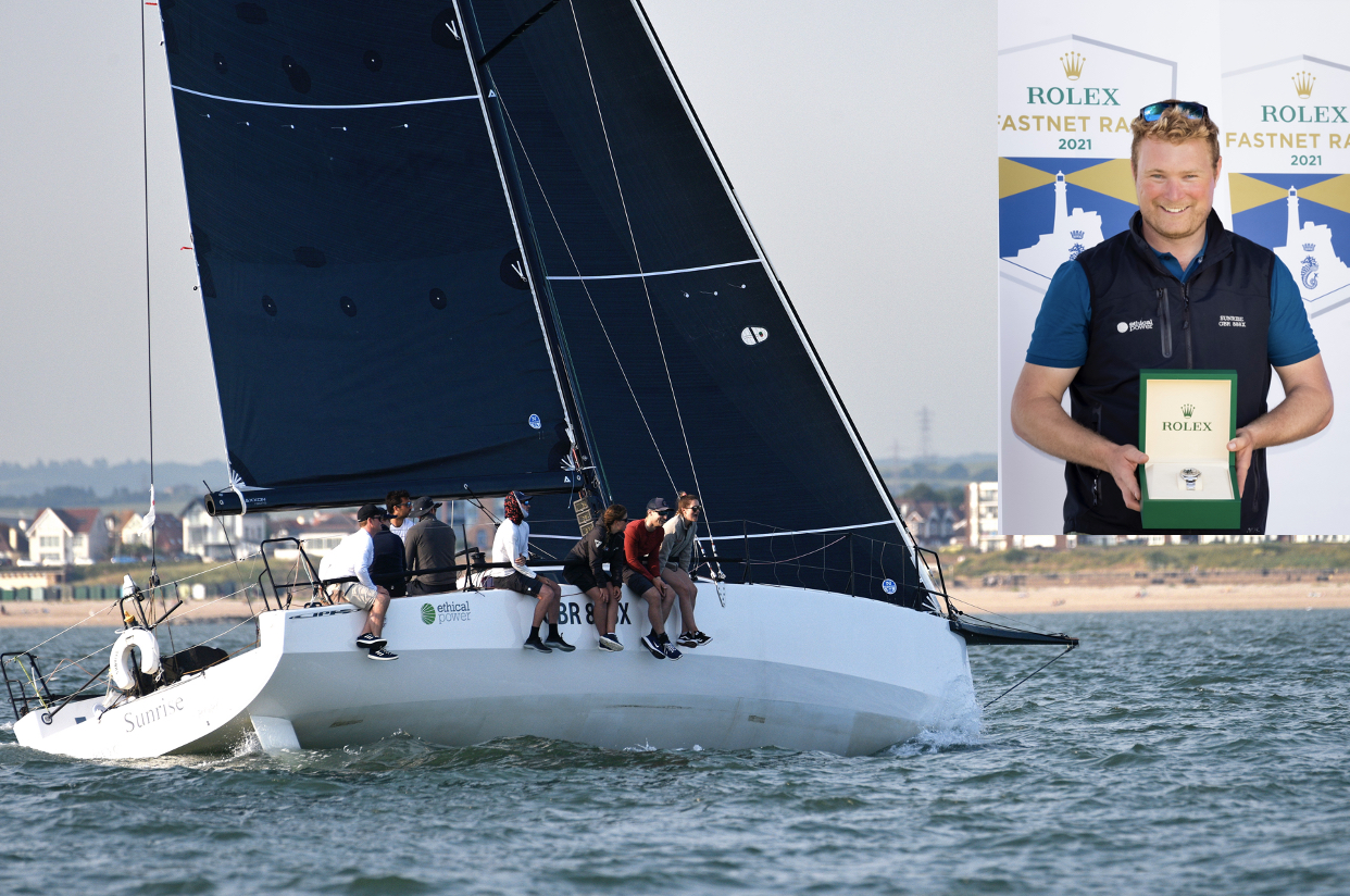 Setting the benchmark in IRC One is the overall winner of the Fastnet Challenge Cup in the 2021 Rolex Fastnet Race - Tom Kneen's JPK 11.80 Sunrise III © Paul Wyeth/pwpictures.com